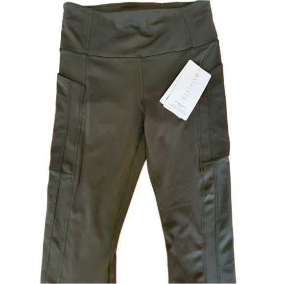 Athleta Ultimate Stash II Tight, Leggings, Pockets, Green, Army Olive, Small - Picture 2 of 9